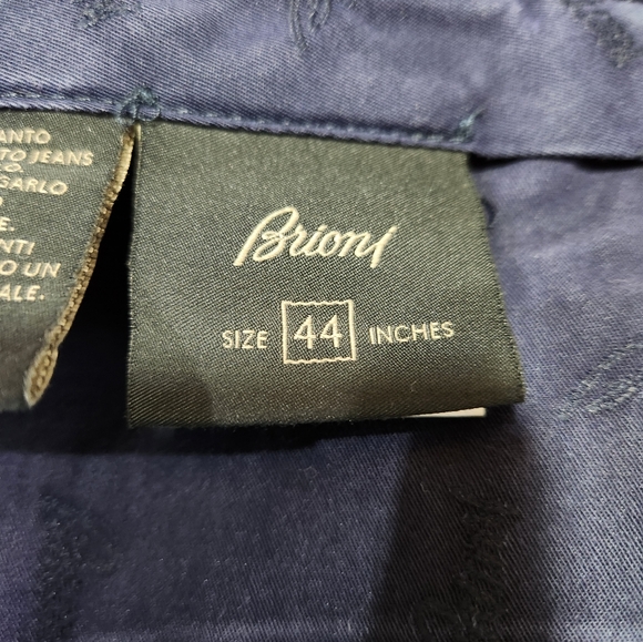 Elegant BRIONI Stelvio Dark Blue Indigo Cotton Stretch Jeans Made in Italy sz 44 - Picture 12 of 14